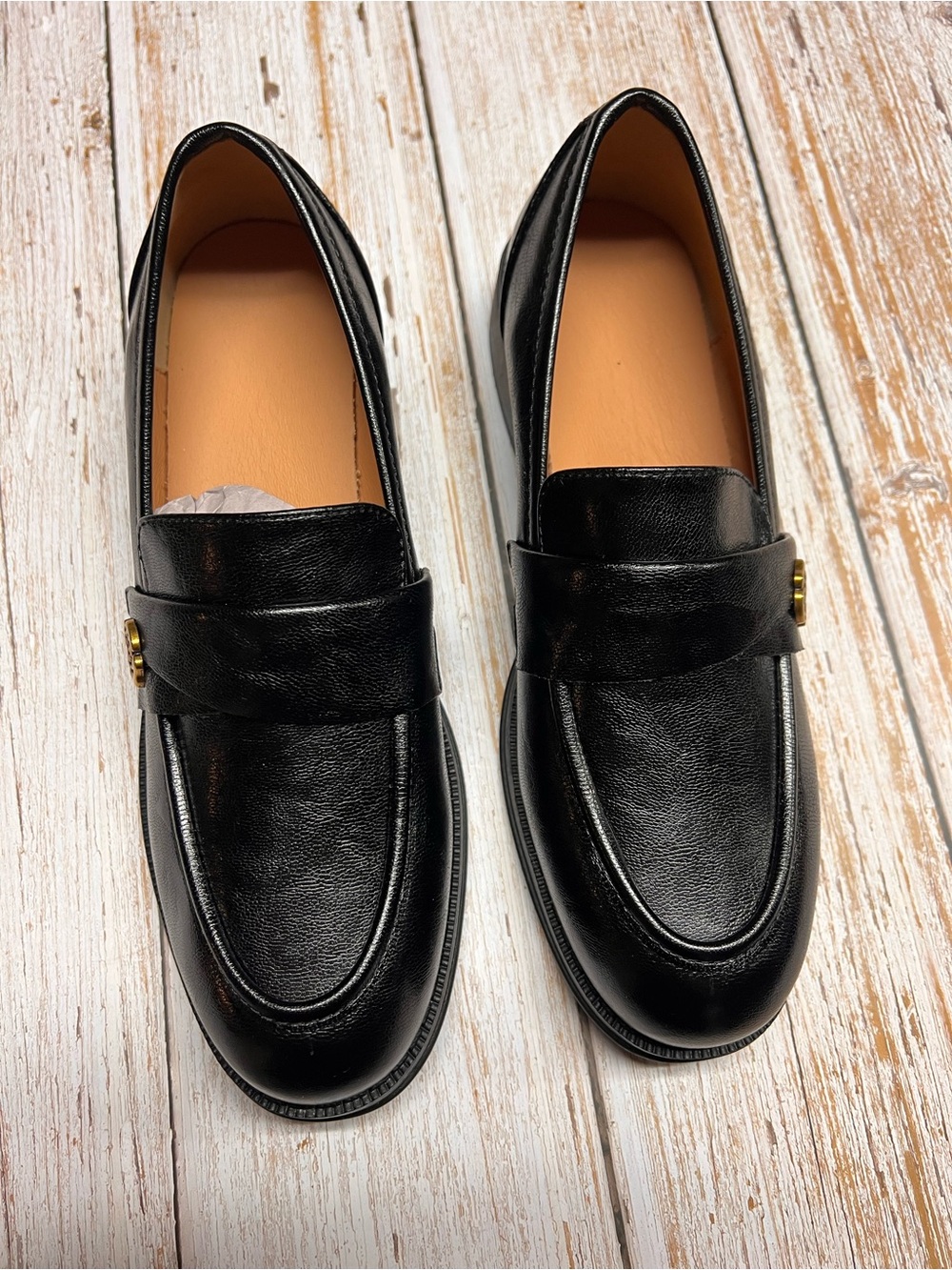 Classic Black Leather Loafers